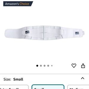 Motif Medical Pregnancy Back Support Belly Band, White, Size Small